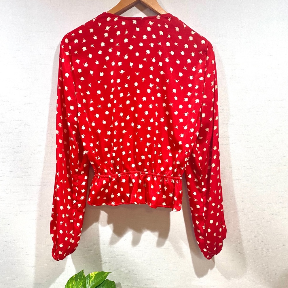 Show Me Your MuMu Richie Top Red Floral Revolve - Picture 2 of 6